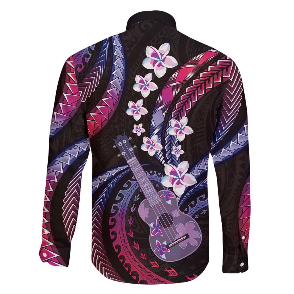 Hawaiian Ukulele Family Matching Off Shoulder Short Dress and Hawaiian Shirt Sweet Dream Fantastic Plumeria LT01 - Polynesian Pride