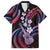 Hawaiian Ukulele Family Matching Short Sleeve Bodycon Dress and Hawaiian Shirt Sweet Dream Fantastic Plumeria