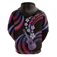 Hawaiian Ukulele Hoodie Sweet Dream Fantastic Plumeria