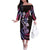 Hawaiian Ukulele Off The Shoulder Long Sleeve Dress Sweet Dream Fantastic Plumeria