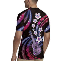 Hawaiian Ukulele Rugby Jersey Sweet Dream Fantastic Plumeria