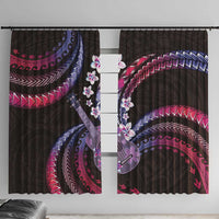 Hawaiian Ukulele Window Curtain Sweet Dream Fantastic Plumeria