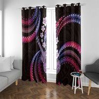 Hawaiian Ukulele Window Curtain Sweet Dream Fantastic Plumeria