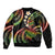 Hawaii Turtles Plumeria Bomber Jacket Reggae Polynesian Pattern
