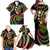 Hawaii Turtles Plumeria Family Matching Off Shoulder Maxi Dress and Hawaiian Shirt Reggae Polynesian Pattern