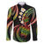Hawaii Turtles Plumeria Family Matching Short Sleeve Bodycon Dress and Hawaiian Shirt Reggae Polynesian Pattern
