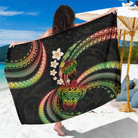 Hawaii Turtles Plumeria Sarong Reggae Polynesian Pattern
