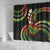 Hawaii Turtles Plumeria Shower Curtain Reggae Polynesian Pattern