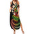 Hawaii Turtles Plumeria Summer Maxi Dress Reggae Polynesian Pattern