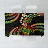 Hawaii Turtles Plumeria Tablecloth Reggae Polynesian Pattern