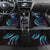 Hawaii Turtles Plumeria Car Mats Amethyst Gradient Polynesian Pattern
