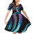 Hawaii Turtles Plumeria Family Matching Off Shoulder Short Dress and Hawaiian Shirt Amethyst Gradient Polynesian Pattern