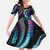 Hawaii Turtles Plumeria Family Matching Tank Maxi Dress and Hawaiian Shirt Amethyst Gradient Polynesian Pattern