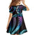 Hawaii Turtles Plumeria Family Matching Tank Maxi Dress and Hawaiian Shirt Amethyst Gradient Polynesian Pattern
