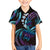 Hawaii Turtles Plumeria Family Matching Tank Maxi Dress and Hawaiian Shirt Amethyst Gradient Polynesian Pattern
