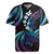 Hawaii Turtles Plumeria Rugby Jersey Amethyst Gradient Polynesian Pattern