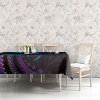 Hawaii Turtles Plumeria Tablecloth Amethyst Gradient Polynesian Pattern