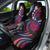 Hawaii Turtles Plumeria Car Seat Cover Sweet Gradient Polynesian Pattern