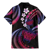 Hawaii Turtles Plumeria Family Matching Mermaid Dress and Hawaiian Shirt Sweet Gradient Polynesian Pattern