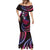 Hawaii Turtles Plumeria Mermaid Dress Sweet Gradient Polynesian Pattern