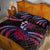 Hawaii Turtles Plumeria Quilt Bed Set Sweet Gradient Polynesian Pattern