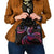 Hawaii Turtles Plumeria Shoulder Handbag Sweet Gradient Polynesian Pattern