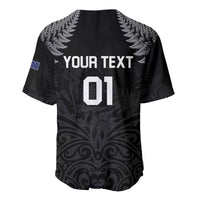 Custom New Zealand 2024 Rugby Baseball Jersey Silver Fern Aotearoa Kiwi