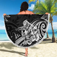 New Zealand 2024 Rugby Beach Blanket Silver Fern Aotearoa Kiwi