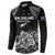Custom New Zealand 2024 Rugby Button Sweatshirt Silver Fern Aotearoa Kiwi