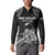 Custom New Zealand 2024 Rugby Button Sweatshirt Silver Fern Aotearoa Kiwi