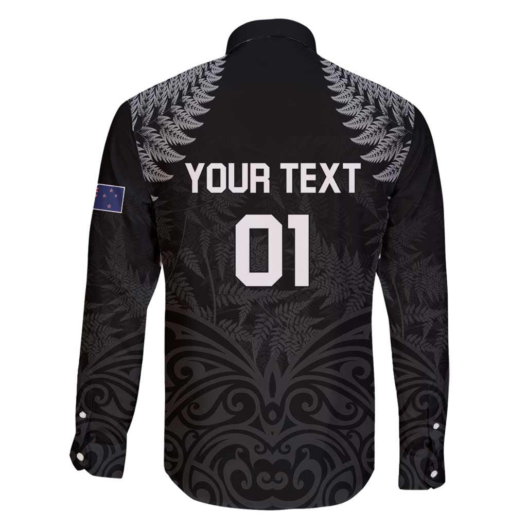 Custom New Zealand 2024 Rugby Family Matching Long Sleeve Bodycon Dress and Hawaiian Shirt Silver Fern Aotearoa Kiwi LT01 - Polynesian Pride