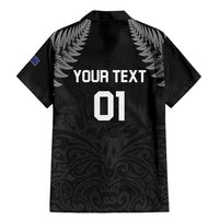 Custom New Zealand 2024 Rugby Family Matching Mermaid Dress and Hawaiian Shirt Silver Fern Aotearoa Kiwi LT01 - Polynesian Pride