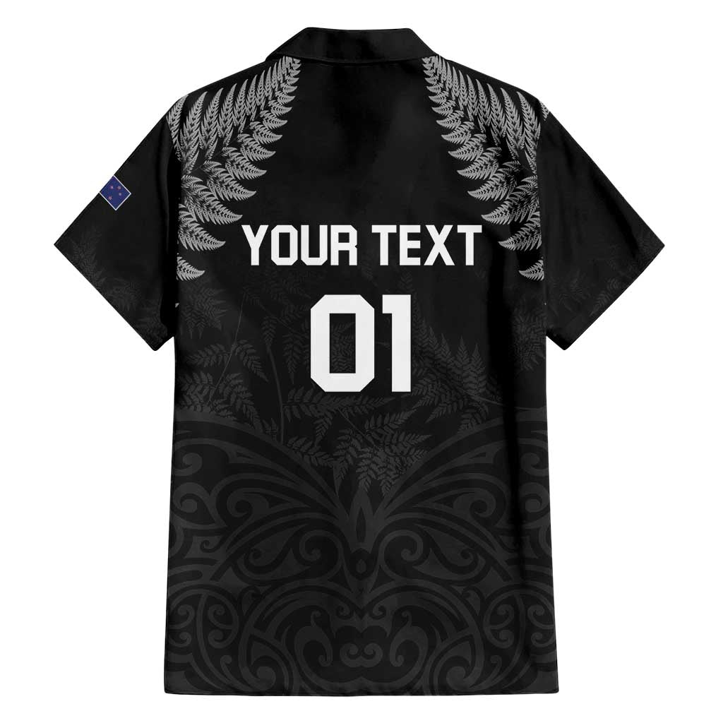 Custom New Zealand 2024 Rugby Family Matching Short Sleeve Bodycon Dress and Hawaiian Shirt Silver Fern Aotearoa Kiwi LT01 - Polynesian Pride