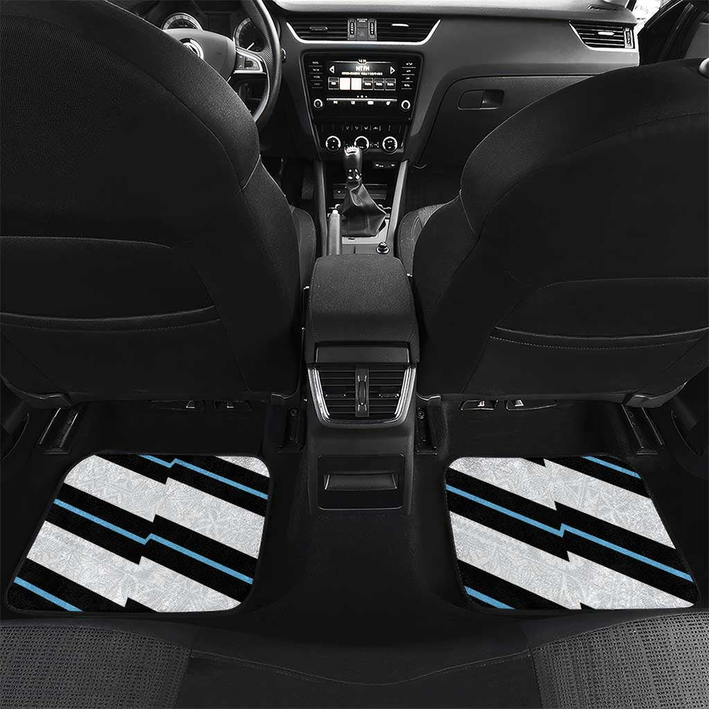 Fiji 2024 Rugby Car Mats Fijian Tapa Pattern