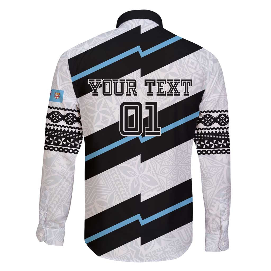 Custom Fiji 2024 Rugby Family Matching Long Sleeve Bodycon Dress and Hawaiian Shirt Fijian Tapa Pattern LT01 - Polynesian Pride