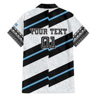 Custom Fiji 2024 Rugby Family Matching Short Sleeve Bodycon Dress and Hawaiian Shirt Fijian Tapa Pattern LT01 - Polynesian Pride