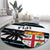 Fiji 2024 Rugby Round Carpet Fijian Tapa Pattern