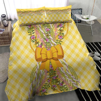 Hawaii Palaka Pikake Lokelani Plumeria Bedding Set Melemele Coquette Bow