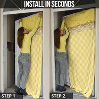 Hawaii Palaka Pikake Lokelani Plumeria Door Cover Melemele Coquette Bow