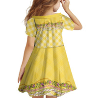 Hawaii Palaka Pikake Lokelani Plumeria Family Matching Off Shoulder Maxi Dress and Hawaiian Shirt Melemele Coquette Bow LT01 - Polynesian Pride