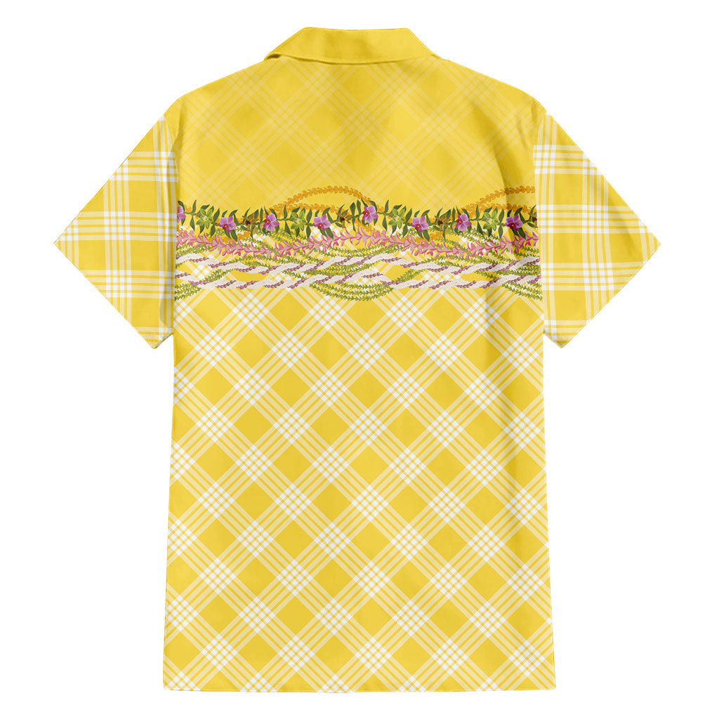 Hawaii Palaka Pikake Lokelani Plumeria Family Matching Tank Maxi Dress and Hawaiian Shirt Melemele Coquette Bow LT01 - Polynesian Pride