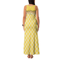 Hawaii Palaka Pikake Lokelani Plumeria Family Matching Tank Maxi Dress and Hawaiian Shirt Melemele Coquette Bow LT01 - Polynesian Pride