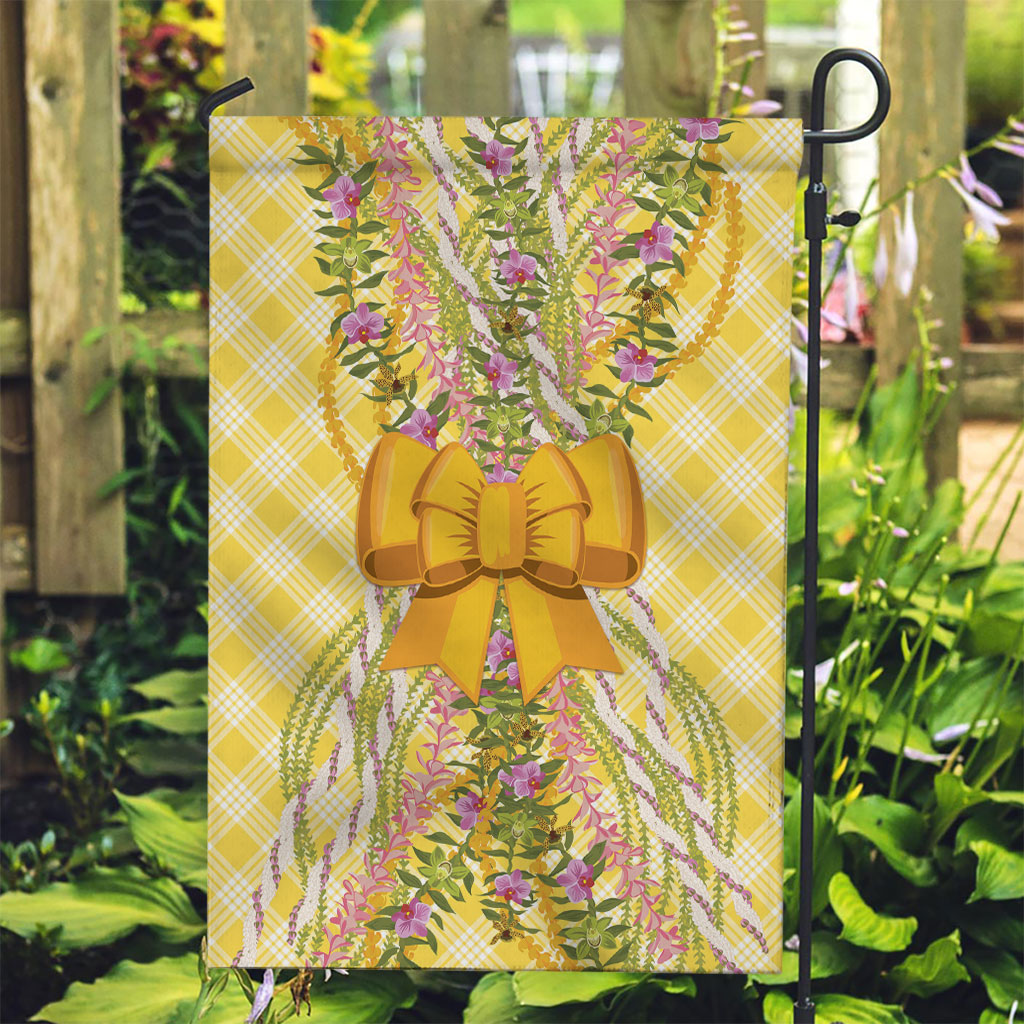 Hawaii Palaka Pikake Lokelani Plumeria Garden Flag Melemele Coquette Bow