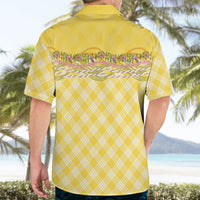 Hawaii Palaka Pikake Lokelani Plumeria Hawaiian Shirt Melemele Coquette Bow