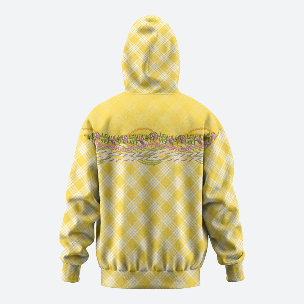 Hawaii Palaka Pikake Lokelani Plumeria Hoodie Melemele Coquette Bow