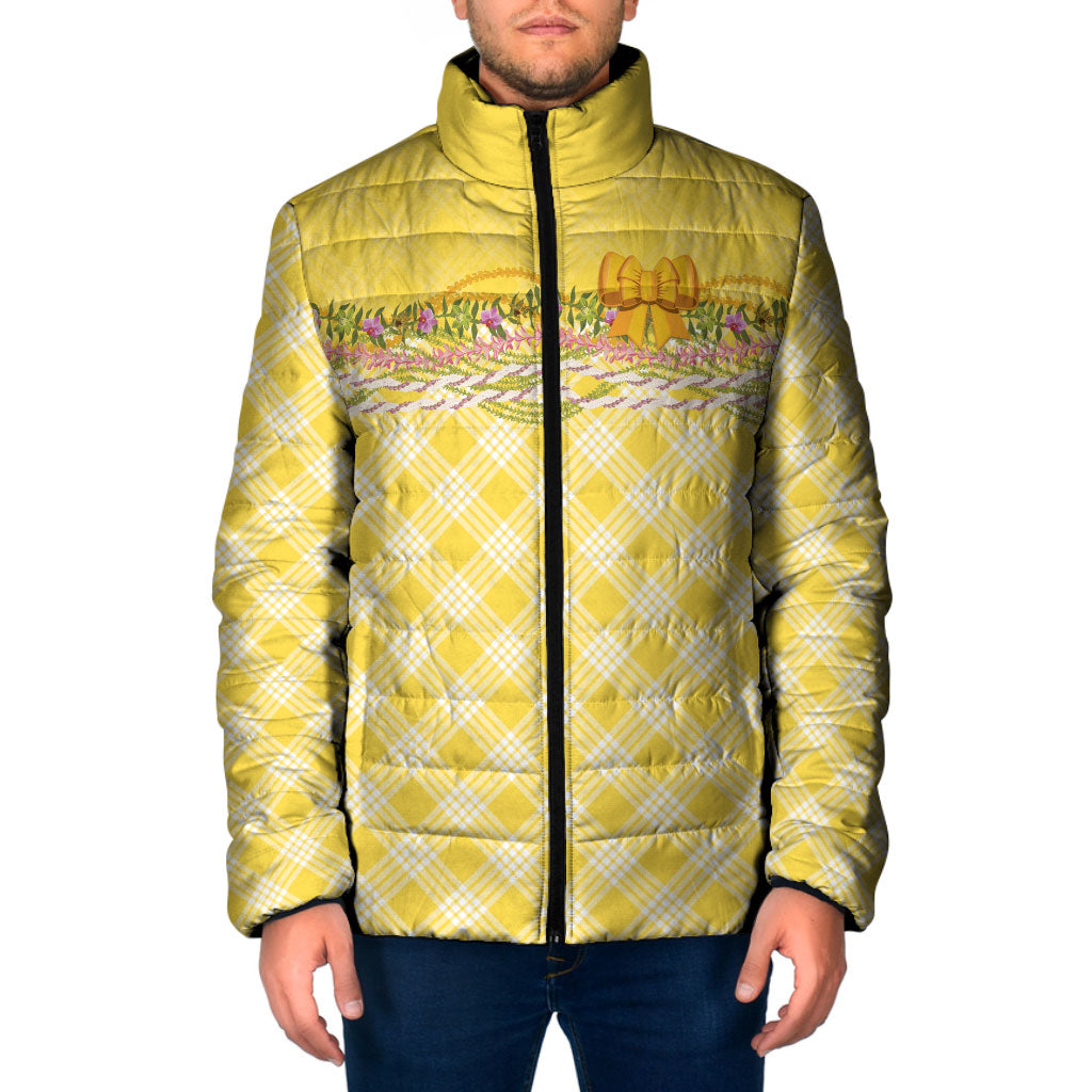 Hawaii Palaka Pikake Lokelani Plumeria Padded Jacket Melemele Coquette Bow