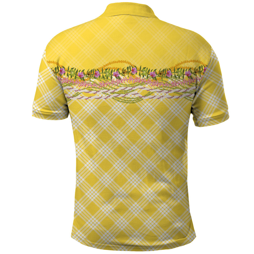 Hawaii Palaka Pikake Lokelani Plumeria Polo Shirt Melemele Coquette Bow