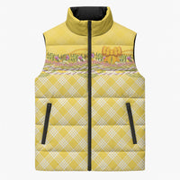 Hawaii Palaka Pikake Lokelani Plumeria Sleeveless Puffer Jacket Melemele Coquette Bow