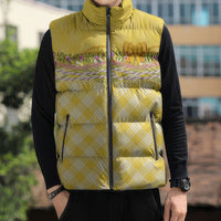 Hawaii Palaka Pikake Lokelani Plumeria Sleeveless Puffer Jacket Melemele Coquette Bow