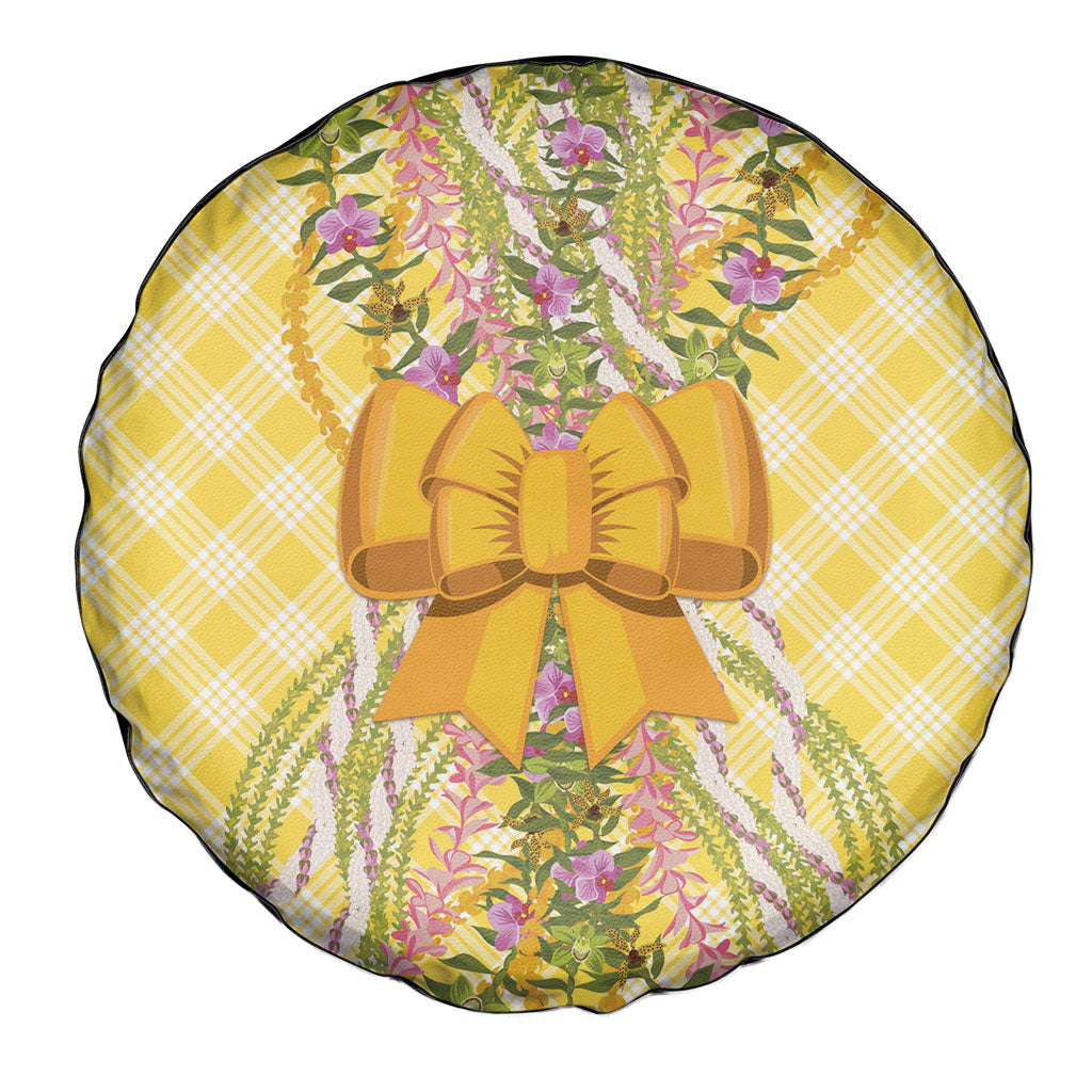 Hawaii Palaka Pikake Lokelani Plumeria Spare Tire Cover Melemele Coquette Bow